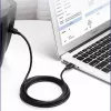 UGREEN US135 USB 2.0 A-B laidas, auksu padengtas, 2 m, juodas