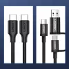 UGREEN US286 USB-C į USB-C laidas 1m juodas - PD QC 3A 480Mbps