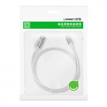 UGREEN US288 USB-A į USB-C laidas QC 3.0 3A 1m Baltas