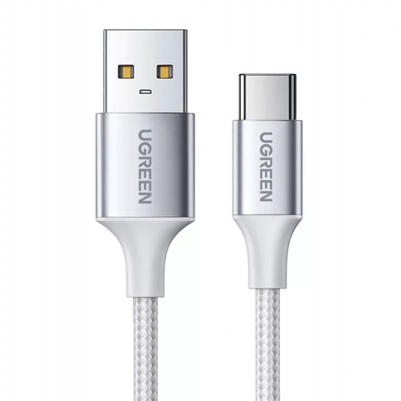 UGREEN US288 USB-A į USB-C laidas QC 3.0 3A 1m Baltas