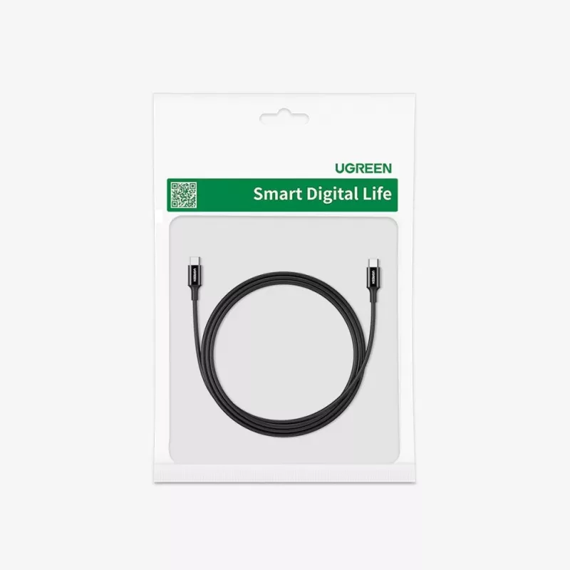 UGREEN US300 USB-C į USB-C laidas 480Mbps 5A 1m Juodas