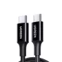 UGREEN US300 USB-C į USB-C laidas 480Mbps 5A 1m Juodas