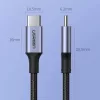 UGREEN US316 USB-C į USB-C laidas 100W 5A 480Mbps 1,5m pilka