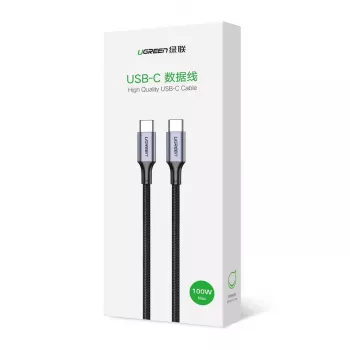 UGREEN US316 USB-C į USB-C laidas 100W 5A 480Mbps 1m Juodas