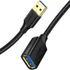 UGREEN USB 3.0 ilginamasis kabelis 3m juodas, vyriškas į moterišką, SuperSpeed 5Gbps
