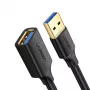 UGREEN USB 3.0 ilginamasis kabelis 3m juodas, vyriškas į moterišką, SuperSpeed 5Gbps