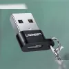 UGREEN USB A vyriškas į USB Type-C moterišką adapteris (juodas)