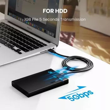 UGREEN USB-A į USB-C 3.0 laidas, 1 m, juodas