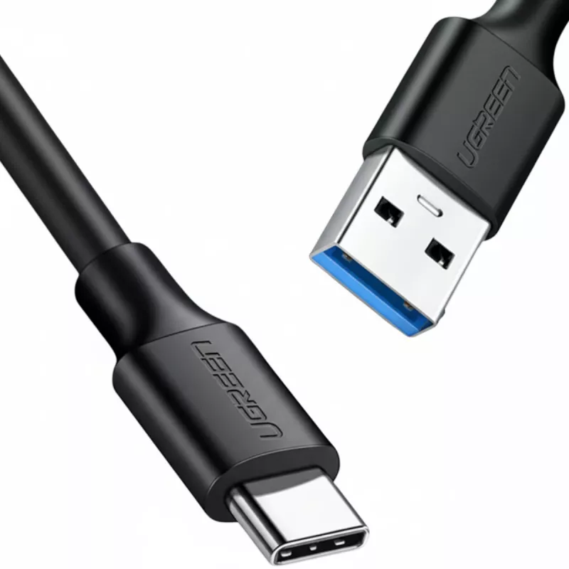 UGREEN USB-A į USB-C 3.0 laidas, 1 m, juodas