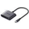 UGREEN USB-C kortelių skaitytuvas - Space Gray, SD ir Micro SD, 5 Gbps