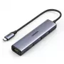 UGREEN USB-C Hub 4 prievadų USB 3.2 Gen 1 sidabrinis