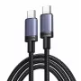 UGREEN USB-C į USB-C įkrovimo laidas USB 2.0 240W PD 3.1, aliuminio korpusas, pintas, 2m pilkas