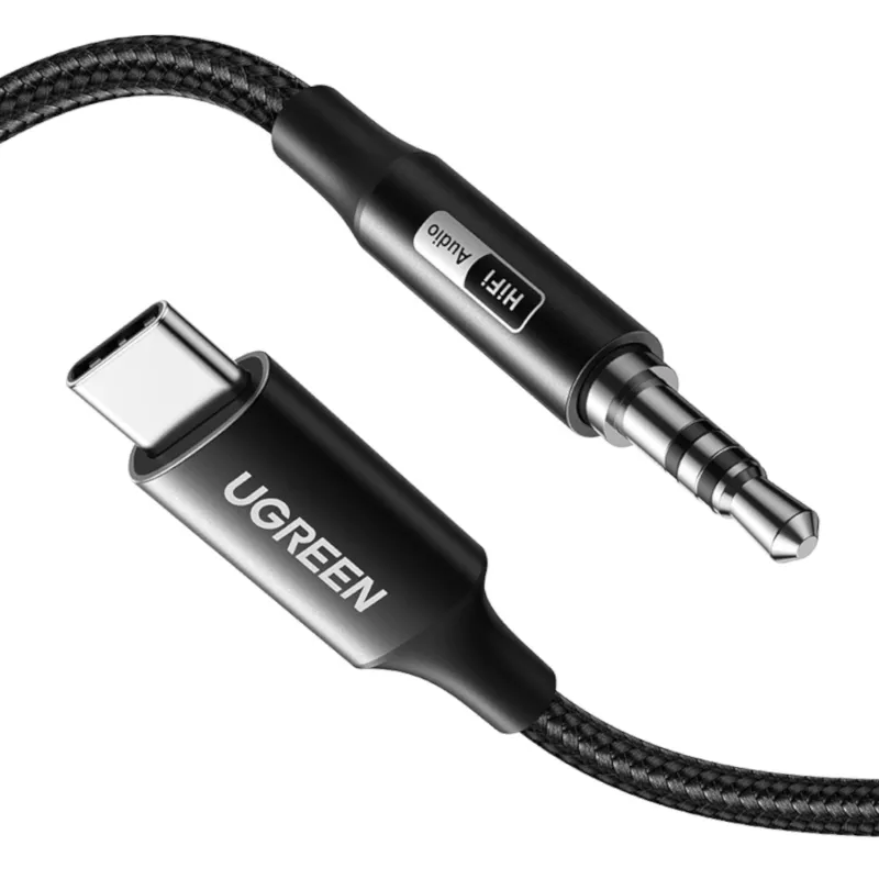 UGREEN USB Type-C į 3,5 mm AUX garso laidas 3 m - juoda