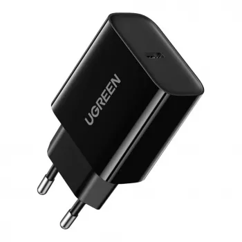 UGREEN USB sieninis įkroviklis Type C 20W Power Delivery juodas (10191)
