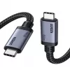 UGREEN USB4 USB-C į USB-C laidas 240W 40Gbps 16K@60Hz 80Gbps Thunderbolt 4 suderinamas 1m nailono pynė