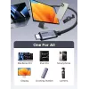 UGREEN USB4 USB-C į USB-C laidas 240W 40Gbps 16K@60Hz 80Gbps Thunderbolt 4 suderinamas 1m nailono pynė