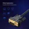 UGREEN VG101 VGA vyriškas į vyrišką kabelis 1,5 m – Full HD 1080p, auksu padengtos jungtys, dvigubas ekranavimas, dvigubos ferito šerdys