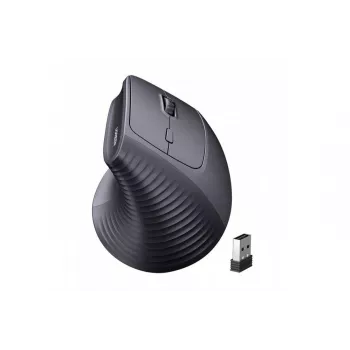UGREEN belaidė vertikali pelė juoda 2.4GHz ergonomiška tyliu spustelėjimu 2400 DPI