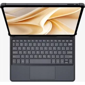 Ulefone Tab A11 Pro klaviatūros dėklas su jutikline pele, QWERTY, Pogo Pin, juodos spalvos