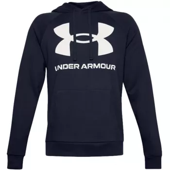 Under Armour vyriškas Rival Fleece Big Logo HD gobtuvas tamsiai mėlynas 1357093 410