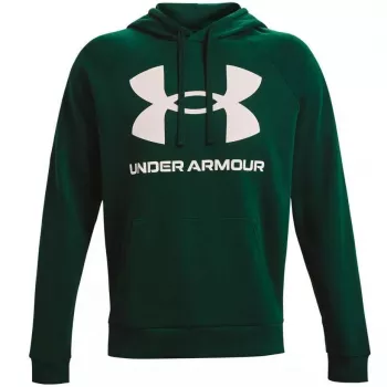 Under Armour Men's Rival Fleece Big Logo Hoodie Green