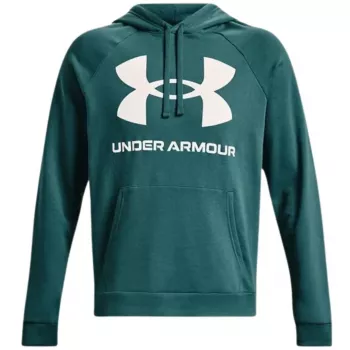 Under Armour vyriškas Rival Fleece Big Logo gobtuvas Martian Green