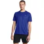 Under Armour Tech 2.0 trumpomis rankovėmis vyriški marškinėliai Academy Blue dydis S
