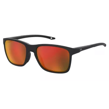 Under Armour UA-7002-S-3 Vaikiški akiniai nuo saulės - Matinė juoda, dūminiai pilki lęšiai, 56/18/135 mm