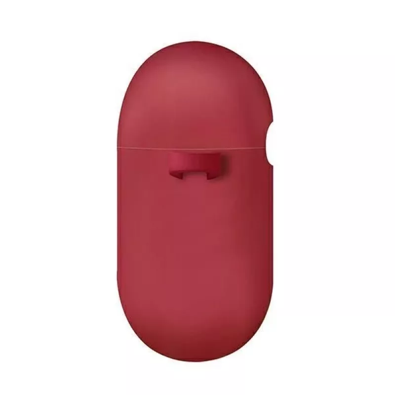 UNIQ Uniq Nexo Dėklas, skirtas AirPods 3 + Silikoniniai ausų kabliukai - Raudona