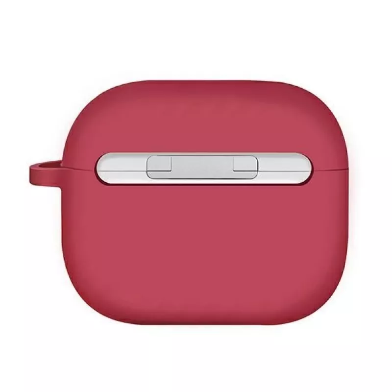 UNIQ Uniq Nexo Dėklas, skirtas AirPods 3 + Silikoniniai ausų kabliukai - Raudona
