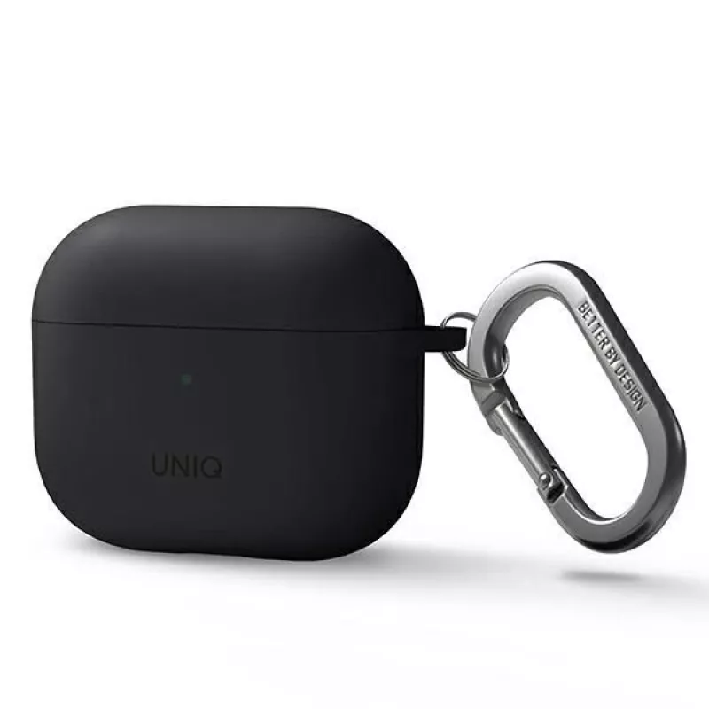 UNIQ Uniq Nexo Dėklas, skirtas AirPods 3 su ausų kabliukais, silikoninis - pilka