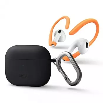 UNIQ Uniq Nexo Dėklas, skirtas AirPods 3 su ausų kabliukais, silikoninis - pilka