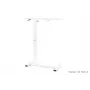 UNIQUE LAPTOP DESK White - Reguliuojamo aukščio mobilus stalas su ratukais