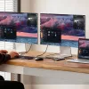Unitek 4 prievadų USB 3.0 šakotuvas su 30 cm laidu, pilkas