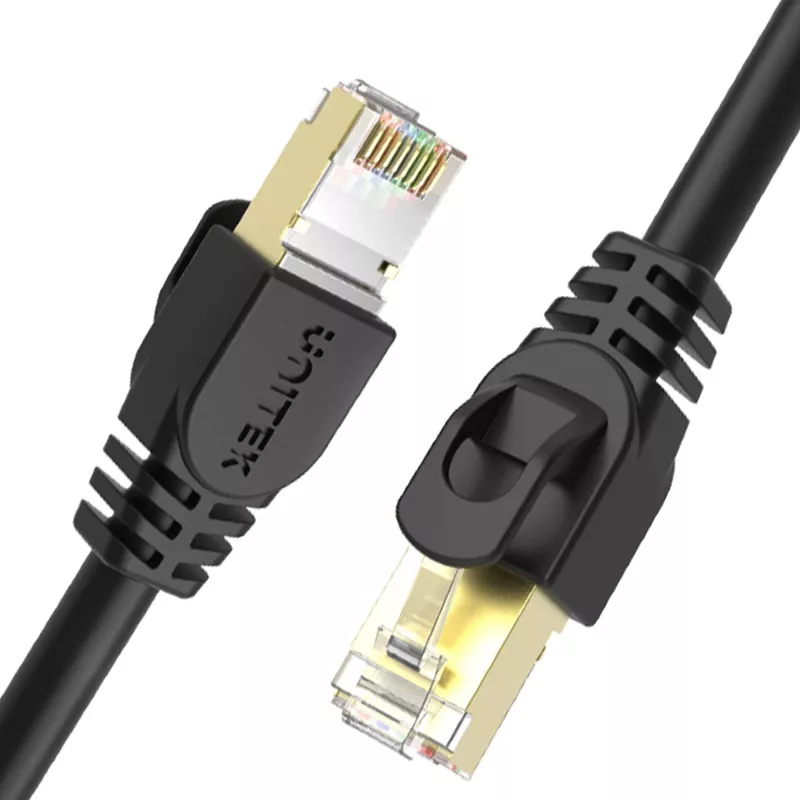 UNITEK Cat.7 SSTP Ethernet Patch Cable RJ45, 0,5 m, pilka, 10Gbps, 600MHz, auksu padengti kontaktai
