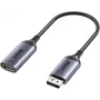 UNITEK DisplayPort 1.4 į HDMI 2.1 adapteris, 8K@60Hz, aktyvus, aliuminis