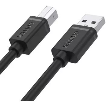 UNITEK USB 2.0 Type-A vyriškas į Type-B vyriškas laidas 2m juodas