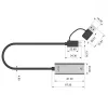 UNITEK USB-A/C 3.1 Gen 1 į RJ45 2.5 Gigabit Ethernet adapteris U1313C