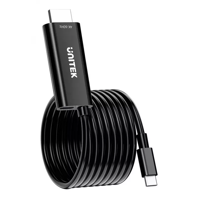 UNITEK USB-C į HDMI 4K@60Hz laidas su USB-C PD 100W
