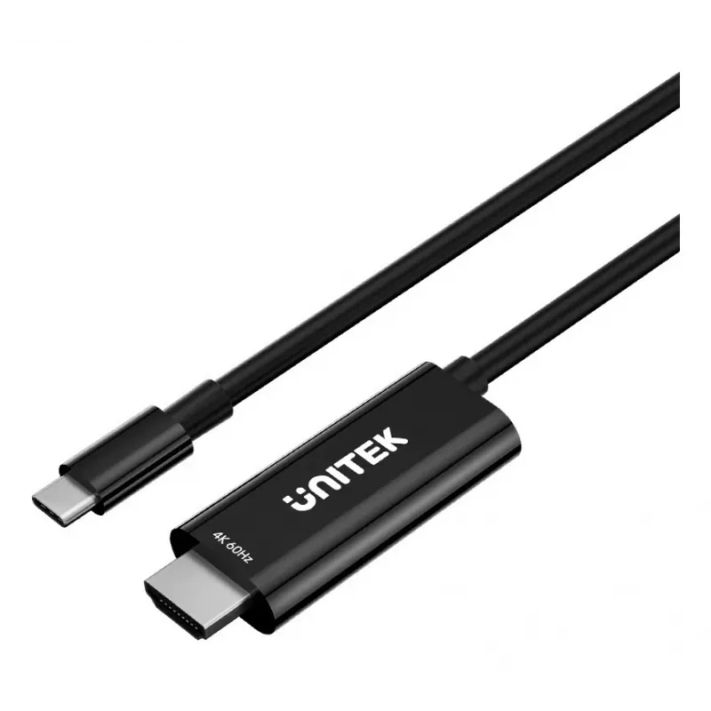 UNITEK USB-C į HDMI 4K@60Hz laidas su USB-C PD 100W
