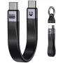 UNITEK USB4 raktų pakabuko laidas USB-C į USB-C 40Gbps 240W PD 8K 13cm juodas