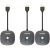 UNITEK Wireless HDMI 1080p AV Signal Transmitter System, 1 Transmitter + 2 Receivers, Black