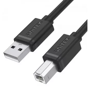 UNITEK Y-C430GBK USB 2.0 A kištuko į B kištuką kabelis 1m juodas