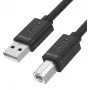 UNITEK Y-C430GBK USB 2.0 A kištuko į B kištuką kabelis 1m juodas