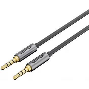 UNITEK Y-C926ABK 3.5mm vyriškas į vyrišką stereo garso laidas 1m auksuotas