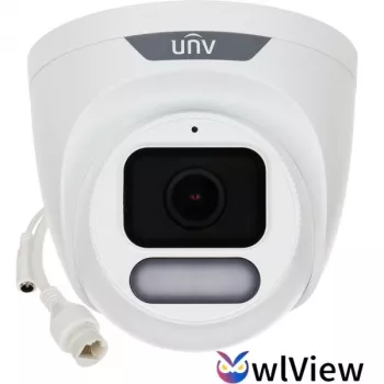 UNIVIEW IPC3628LE-ADF40K-WP 8MP Turret IP Camera su 4mm objektyvu, PoE, IR 40m, IP67, IK10