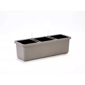 Urbalive Berberis Trio savaiminio laistymo vazonas 117 x 39 cm, šviesiai pilkas