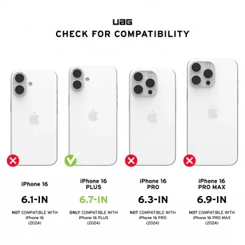 Urban Armor Gear Civilian Case, skirta iPhone 13 Pro Max - juoda