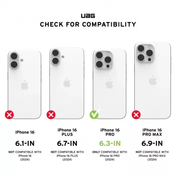Urban Armor Gear Essential Armor Dėklas Apple iPhone 15 Pro Max - Juodas