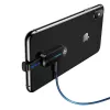 USAMS Lightning Dual Adapter su LED šviesa SJ357 Juoda